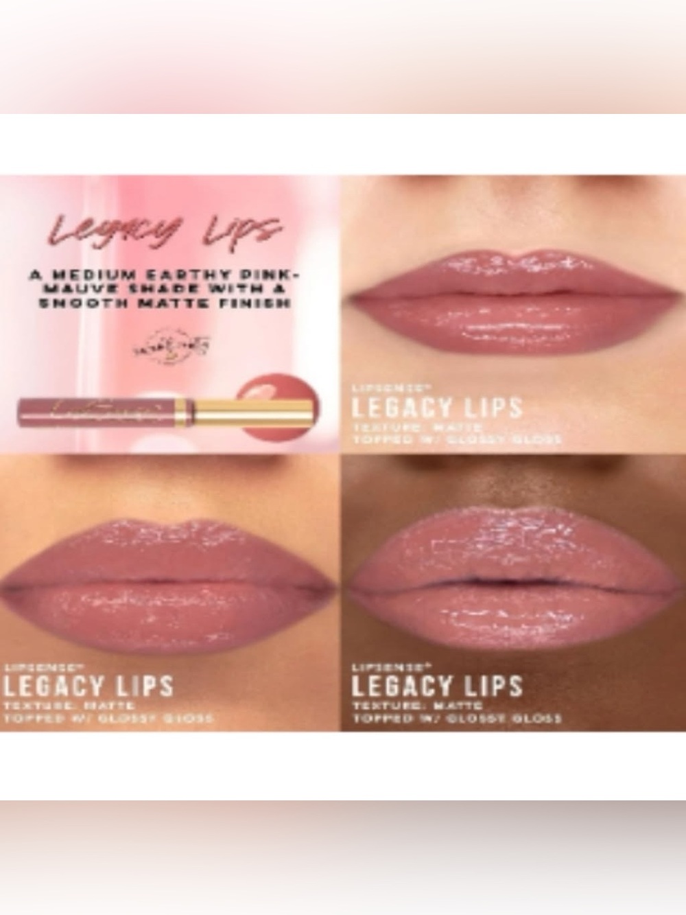 LipSense Legacy Lips - Medium Earthy Pink-Mauve